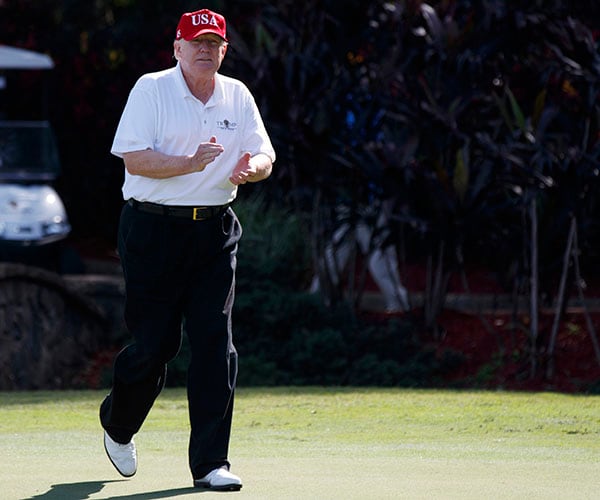 Graham Golfs With Trump at Bedminster Club