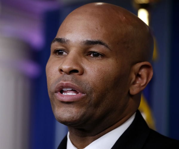  Surgeon General Jerome Adams is shown