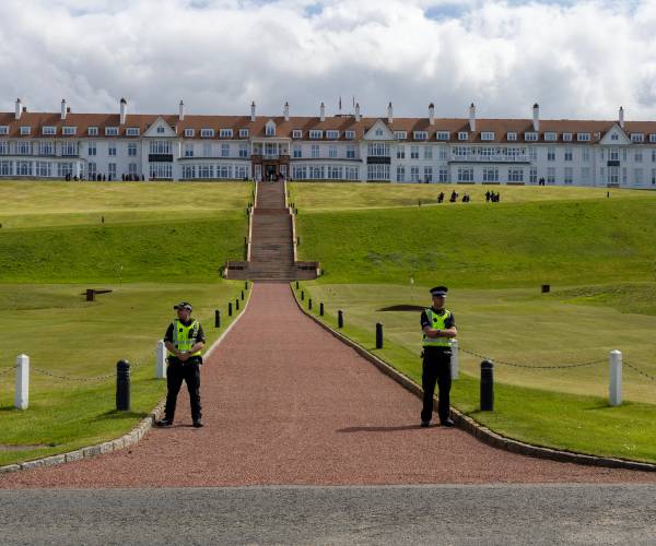 Trump's Scottish Golf Resort Vandalized With Pro-Palestine Graffiti