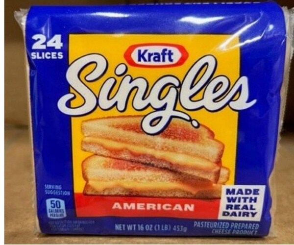 package of Kraft American Cheese singles