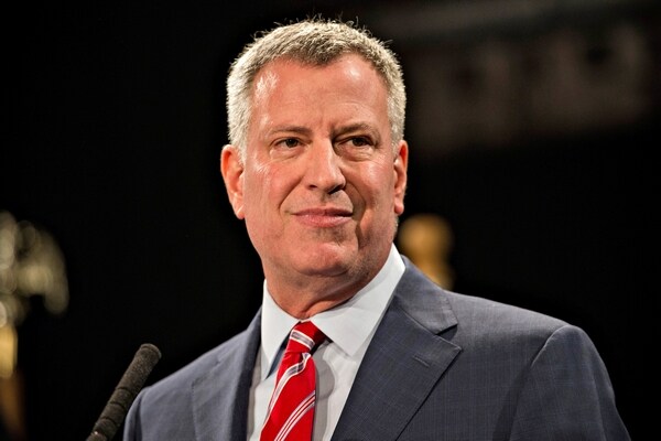 De Blasio Takes Liberal Agenda to National Audience