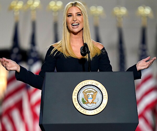 ivanka trump exults during his republican national committee convention speech in august