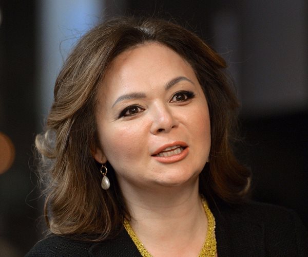 russian lawyer natalya veselnitskaya in dark clothing with gold-colored necklace