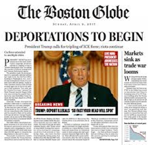 Boston Globe Publishes Fake Front Page to Illustrate Anti-Trump Editorial