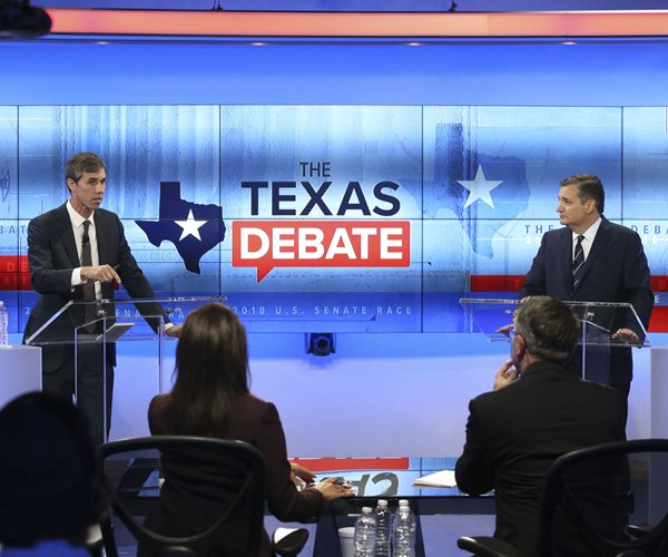 O'Rourke Adopts Aggressive Tone With Cruz in Texas Debate