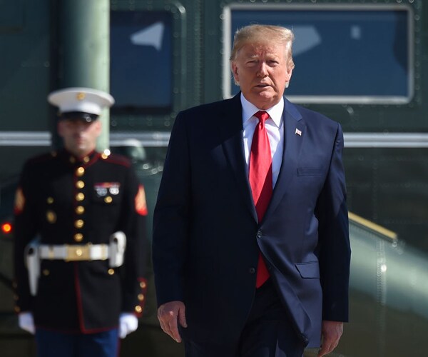 President Donald Trump at Andrews Air Force Base