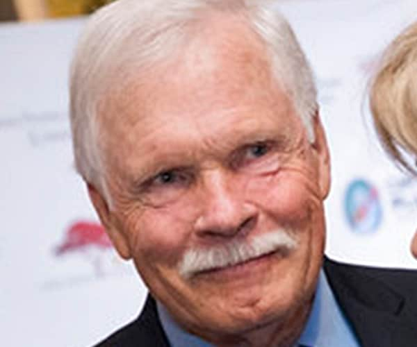 Ted Turner looking straight ahead