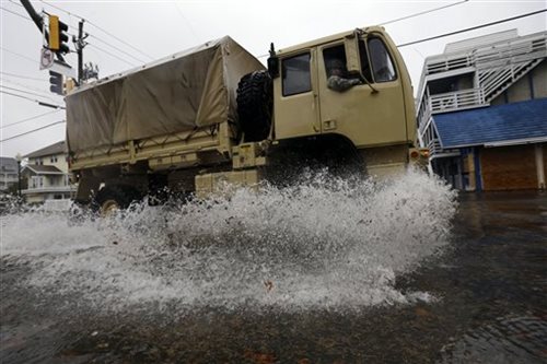 National Guard Sends in Trucks 