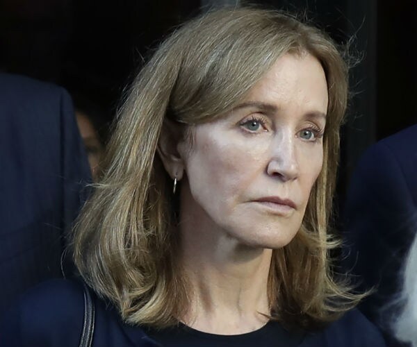 actress felicity huffman leaves federal court after her sentencing 