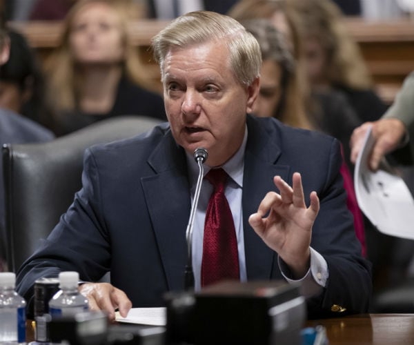 sen. lindsey graham is shown on capitol hill