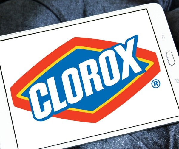 Clorox company logo on smartphone screen