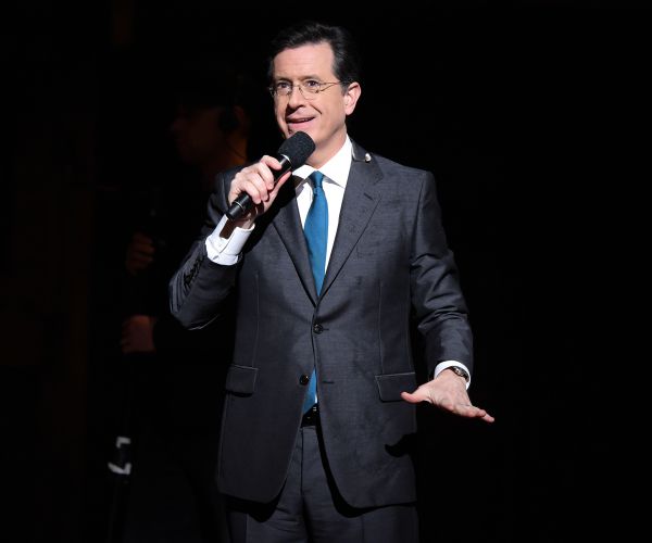 Stephen Colbert's Pizza Parties Celebrate Ratings Victories Over Fallon