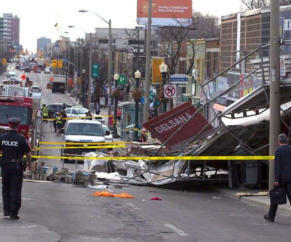 Structure Collapses in Toronto: Adults Injured, Baby Unscathed