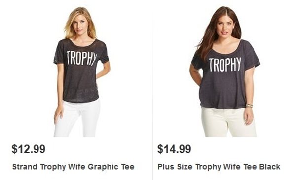 Target T-Shirt: 'Trophy' Bridal Wear Has Internet in a Tizzy