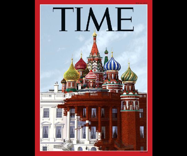 Time Magazine Cover Illustrates Russia Overtaking White House