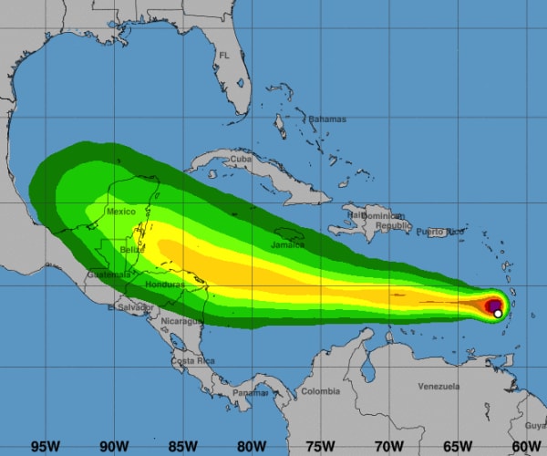 Tropical Storm Harvey Drenches Caribbean, Heads Toward Central America