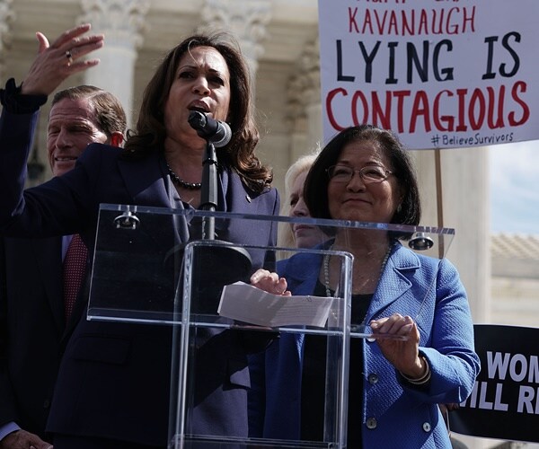 sen. kamala harris speaks against brett kavanaugh