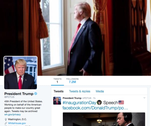 POTUS Twitter Account Transferred to Trump, Obama Now @POTUS44