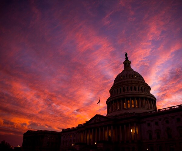 the sunset at the capitol 