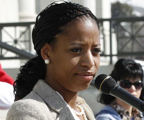 Mia Love making a speech