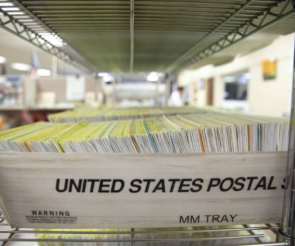 ballots in a post office