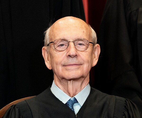 stephen breyer sits for portrait