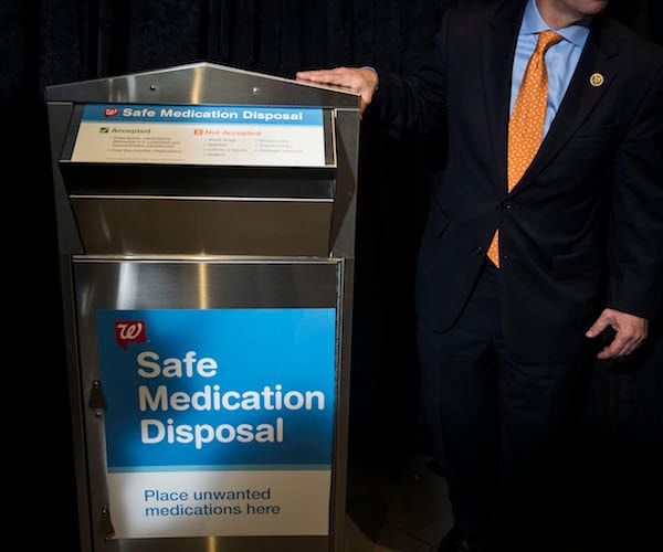 Medicine Dumpsters for Unwanted Drugs Installed by Drugstores