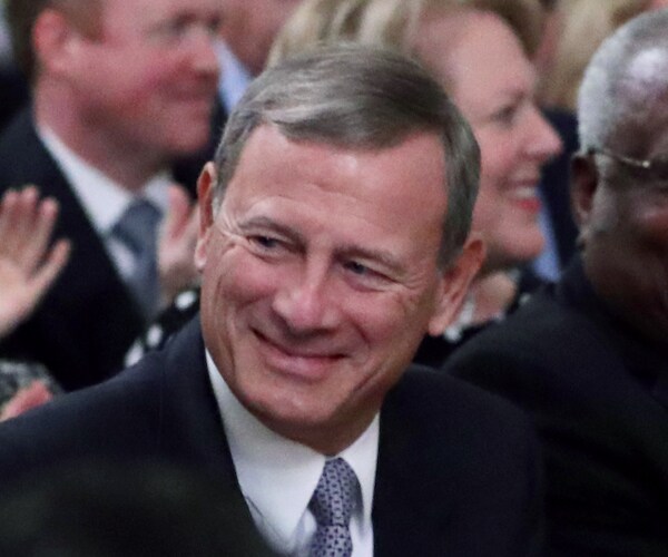 supreme court chief justice john Roberts at swearing in of associate justice brett kavanaugh