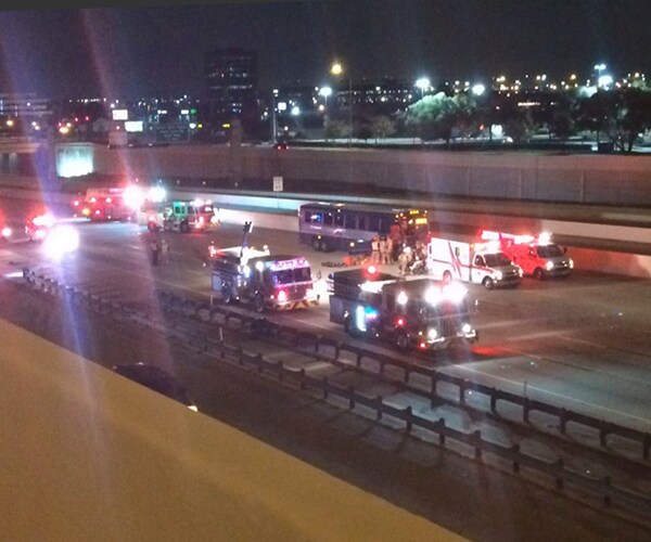 Greyhound Bus Hits Stalled Car on I-30 in Texas; 1 Dead, 17 Hurt