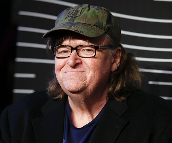 Michael Moore Leads Celebrity Protest Against Trump in NYC