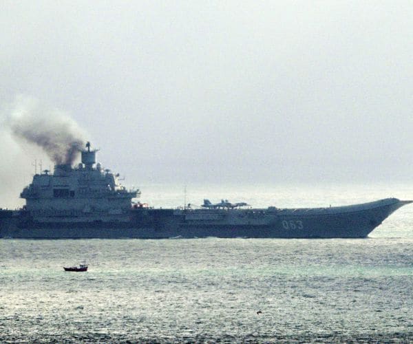 Russian Ships in English Channel Shadowed by Royal Navy