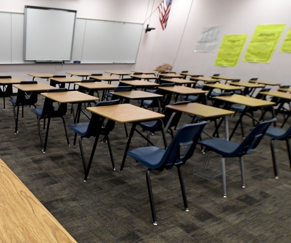 empty classroom