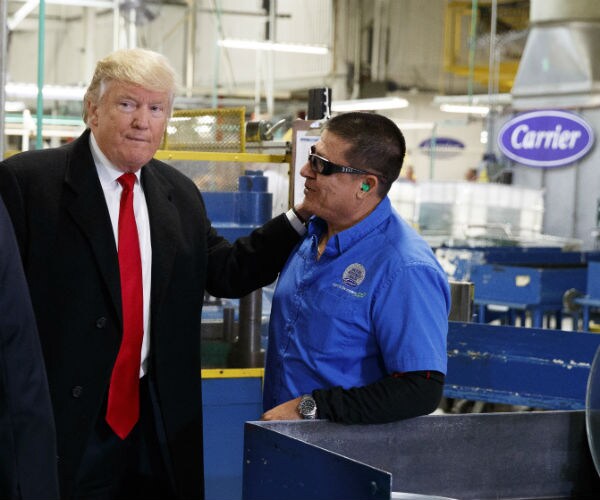 Trump at Carrier Plant: Companies Will Not Flee US 'Without Consequences'