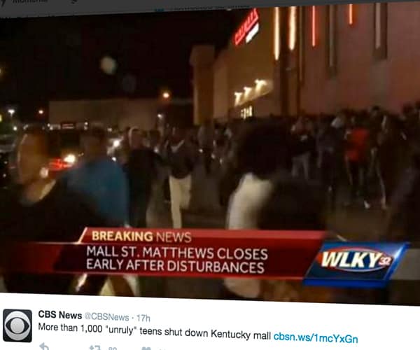 Teens Shut Down Mall as Police in Louisville Seem Overwhelmed