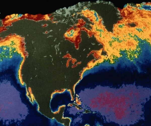 map of world showing climate, heat