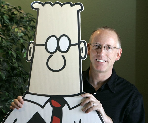 Dilbert Cartoonist Endorses Hillary So Her Supporters Don't Kill Him