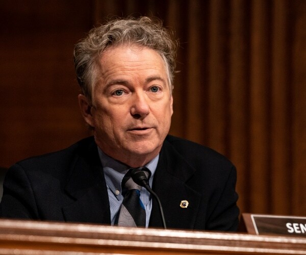 sen. rand paul sits and speaks