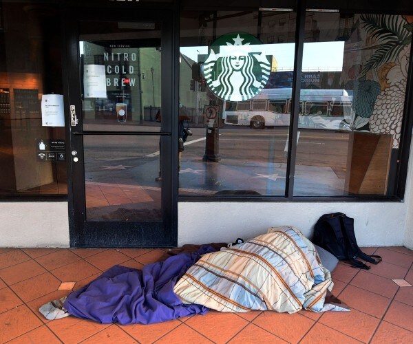 the homeless and starbucks  