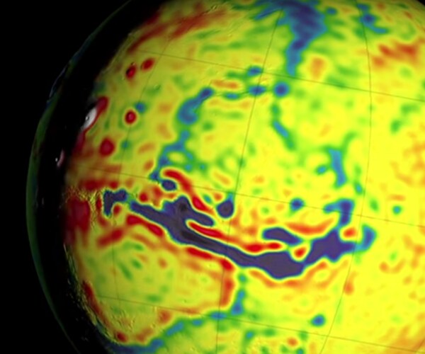 NASA Mars Gravity Fields Map Shows X-Ray Vision of Red Planet