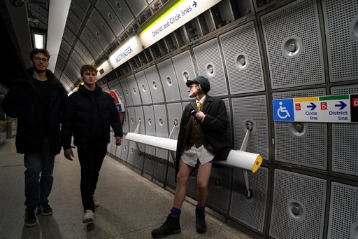 No Pants? No Problem. London Subway Riders Bare Their Legs to Brighten a Gray Winter Day