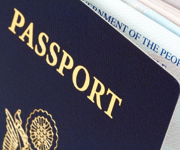 close up of us passport