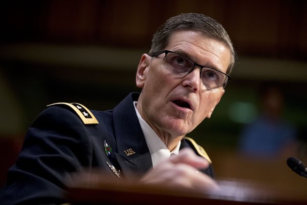 general joseph votel delivers remarks to congress