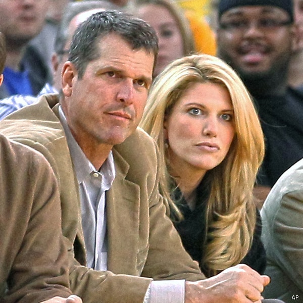 Sarah Harbaugh Finds Her Husband-Coach Jim's Pants Lacking