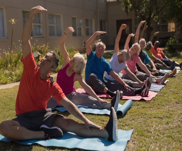 seniors exercising