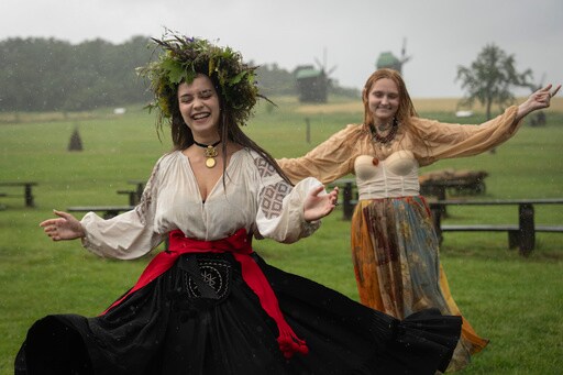 Under Curfew, Ukrainians Mark Midsummer with Bonfire Jumping at a Festival with Pagan Roots