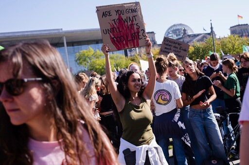 Youth Activists Protest to Demand Action on Climate as Big Events Open in NYC