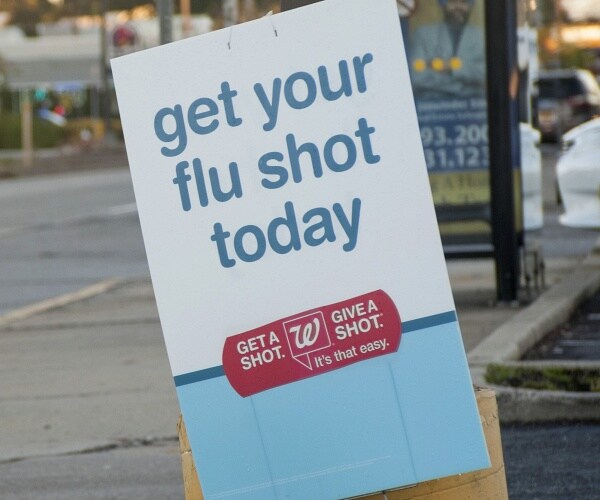 flu shot sign