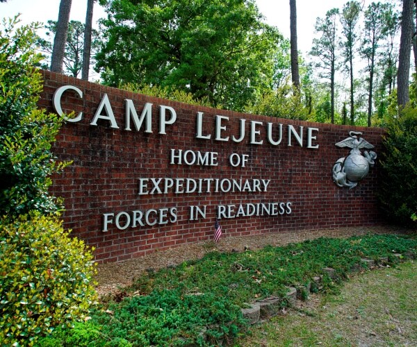 sign outside Camp Lejeune 