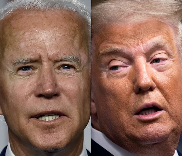 joe biden and donald trump sige by side