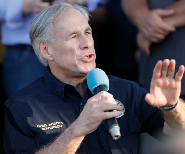 Texas Gov. Greg Abbot speaks during a press conference.